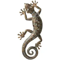 Boltze Wandobject Hagedis 63cm Goud goud IJzer Boltze Home Wanddecoratie