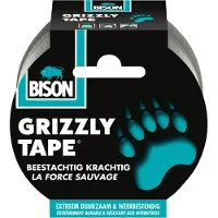 Bison Grizzly Tape Zilver Rol 25M*6 Nlfr - 6311853 - 6311853