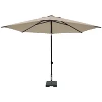 Madison Parasol MYKANOS PUSH-UP 250cm Ecru Beige beige Metaal Parasol