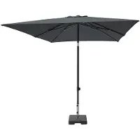 Madison Parasol Moraira grijs push-up 230x230cm - |