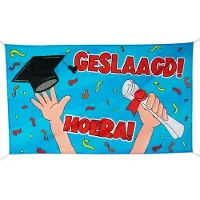 Paper Dreams Gevel Vlag XXL Geslaagd Multi multi Polyester Vlag