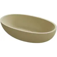 Riho Escala ovale waskom solid surface pebble grey