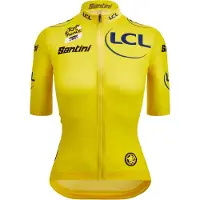 Santini Tour De France Avec Zwift Yellow 2025 Korte Mouw Wielertrui