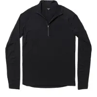 Houdini Desoli Light Half Zip - Merino-ondergoed - Heren True Black M