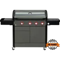 Mustang Gasbarbecue Sapphire 4+1 – met Ringbrander en Zijbrander – 18,3 kW | Luxe Buitenkeuken