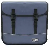 Lastpak Dubbele fietstas - waterafstotend canvas - 35 liter - blauw