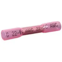 Quadrios 22C467 Stootverbinder Met krimpkous 0.5 mm² 1.5 mm² Volledig geïsoleerd Rood 1 set(s)