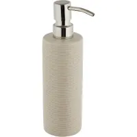 Spirella Zeepdispenser Tube Ribbed – Zeephouder en Lotion Dispenser voor Badkamer Accessoires – Elegant en Tijdloos Ontwerp