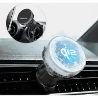 Xssive Telefoonhouder Auto Ventilatie - Actieve Koeler - Geschikt voor MagSafe Autohouder Oplader Draadloos - 15W Qi2 - Telefoonhouders Auto Magnetisch - Driepuntsteun - GSM Houder Auto Magneet