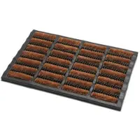 Addis , rubberen antislip deurmat met duurzame kokos borstels. 40 x 60 cm
