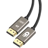 Drivv. Displayport Kabel - 8K 60Hz - 4K 144Hz - 32.4Gbps - Displayport 1.4 - DP Kabel - Nylon - 2 meter - Modern Grey