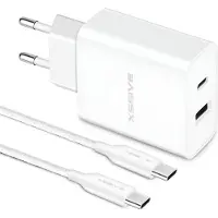 Xssive Power Adapter met USB-C naar USB C Kabel - 20W Fast en Quick Charge - Universeel