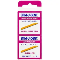 Stim-U-Dent 3x Tandenstokers Thin Extra Dun 160 Stuks