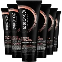 Syoss Keratin - Conditioner - Zacht en Makkelijk Doorkambaar - Sterker Haar - Broos en Breekbaar Haar - Voordeelverpakking - 6x250 ml