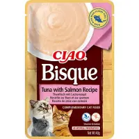 Ciao 12x Bisque Puree Kattensnack Tuna & Salmon 40 Gr