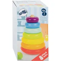 Small Foot - Houten Stapeltoren Regenboog, 7dlg.