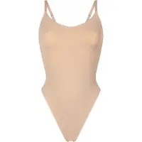 Hunkemoller Naadloze corrigerend hoog uitgesneden body Beige Dames | Maat: XL