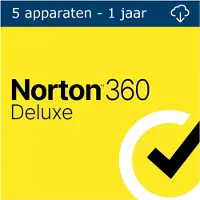 Norton 360 Deluxe | 5 Apparaten | 1 Jaar | 50 GB Cloud Opslag | Windows, Mac, Android &amp; iOS