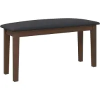 vidaXL Bank 90 cm massief hout rubber bruin