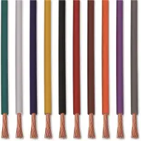Quadrios 22CW002 Assortiment draden 1 x 0.25 mm² Wit, Blauw, Bruin, Oranje, Groen, Geel, Grijs, Violet, Zwart, Rood 1 set(s)