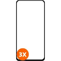 Mobigear Screenprotector geschikt voor Motorola Moto G8 Power Glazen | Premium Screenprotector - Case Friendly - Zwart (3-Pack)
