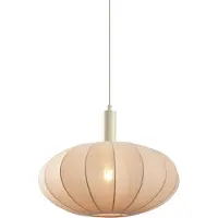 QAZQA Japandi hanglamp beige met stoffen kap - Bida