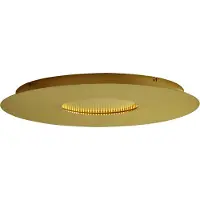 QAZQA Moderne plafondlamp goud 60cm incl. LED 3-staps dimbaar - Morning