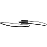 QAZQA Design plafondlamp zwart 100cm incl. LED 3-staps dimbaar 2-lichts - Pepe