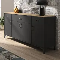 DIAGONE Dressoir Manchester | 180 x 40 x 82 cm | Helvezia Oak-design