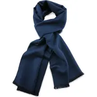 Collection JB - Sjaals - unisex sjaal uni viscose marineblauw langwerpig - marineblauw