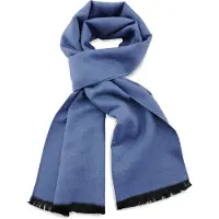 Collection JB - Sjaals - unisex sjaal viscose denimblauw langwerpig - denimblauw
