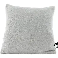 Extreme Lounging - b-cushion teddy - lounge- en sierkussen - voor binnen - zachte teddy stof - 43x43cm - Soft grey