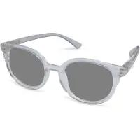 Vista Bonita NOVA – Zonneleesbril UV400 – Sterkte +2.50 – Kleur Transparant – Unisex model – Licht en hip – Ronde pasvorm – Flexveren - Inclusief etui en doekje