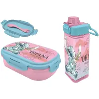 Lilo & Stitch Lunchset - Lunchbox - Drinkfles - Met Bestek - Lunchbox Kinderen