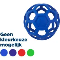 Jw HOL-EE ROLLER – Hondenspeeltje - Ø 15 cm - Hondenspeelgoed - Hondenbal - L - Natuurrubber - Assorti