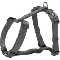 Trixie hondentuig premium h-tuig grijs 52-75x2 cm