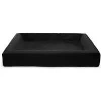 Bia bed royal fluweel hoes hondenmand zwart 100x80x15cm