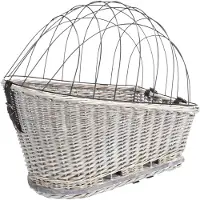 Trixie - Fietsmand - Bagagedrager - Met Rooster - Grijs - 55X35X49 cm