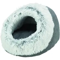 Trixie kattenmand iglo harvey grijs/wit-zwart