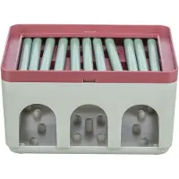 Trixie cat activity rod box wit/bordeaux - 20x16x12 cm - Speelgoed kat