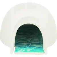 Trixie hamster iglo met koelplaat keramiek wit - 15x13x9 cm