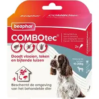 Beaphar Combotec Anti Vlooien en Teken Druppels Hond 10-20 kg 2 pipetten