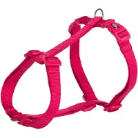 Trixie hondentuig premium h-tuig fuchsia 42-60x1,5 cm