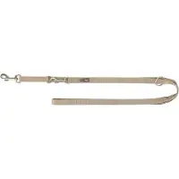 Trixie hondenriem premium verstelbaar zand taupe 200x2,5 cm