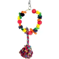 Happy pet speelgoed papegaai cartwheel assorti 28x15x8 cm