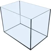 Merkloos Aquarium met zwarte kit 35x23x26 cm