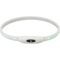 Trixie - Halsband Hond - USB - Lichtgevend - Oplaadbaar - Siliconen - Meerkleurig - 65 cm