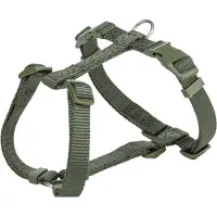 Trixie hondentuig premium h-tuig olijfgroen 42-60x1,5 cm