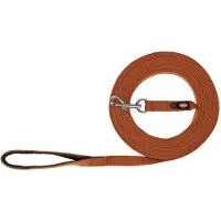 Trixie hondenriem sleeplijn katoen roest bruin 15 mtr x 2 cm