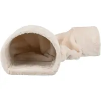 Trixie speeltunnel konijn/cavia pluche beige - 80x27x21 cm